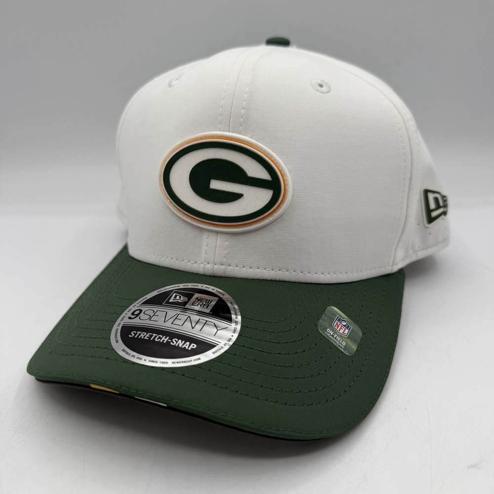 New Era 9Seventy Green Bay Packers 2025 NFL Training Camp Hat Cap Stretch/Snap